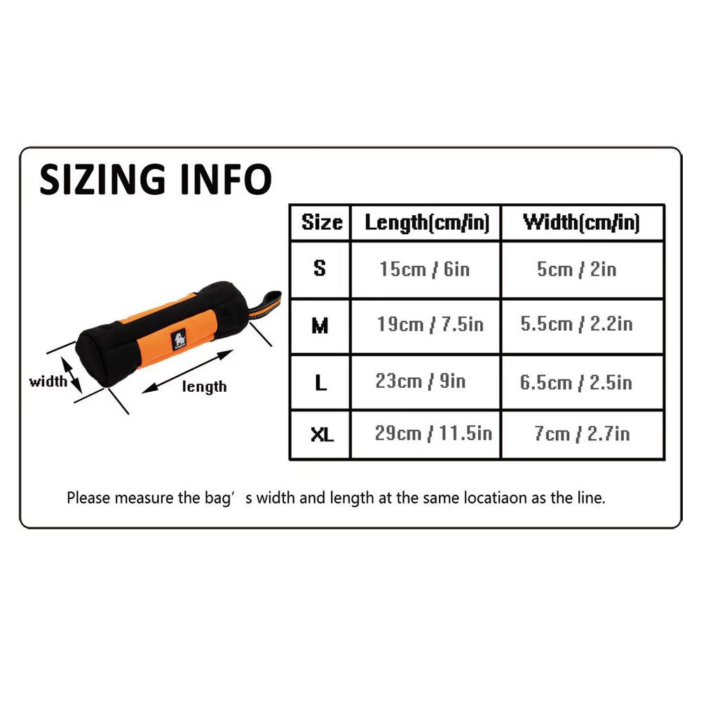 Truelove Leckerli-påse Snack Dummy Neongul – S till XL, dragkedja, robust