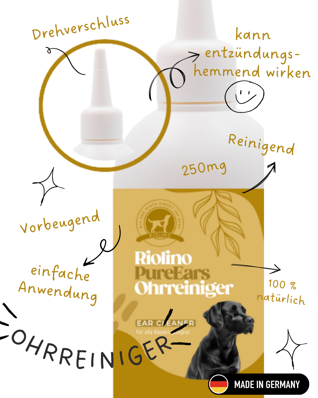 Riolino PureEars - skonsam rengöring för känsliga öron