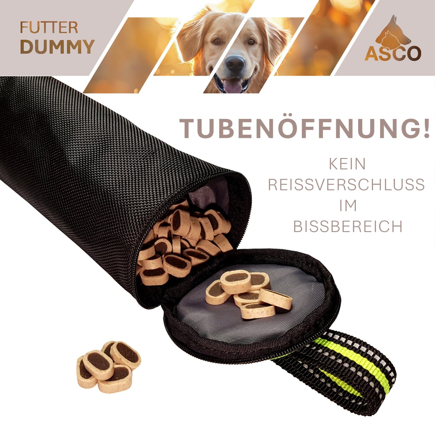 ASCO hunddummy - apporterings- och snackdummy (21x7 cm)