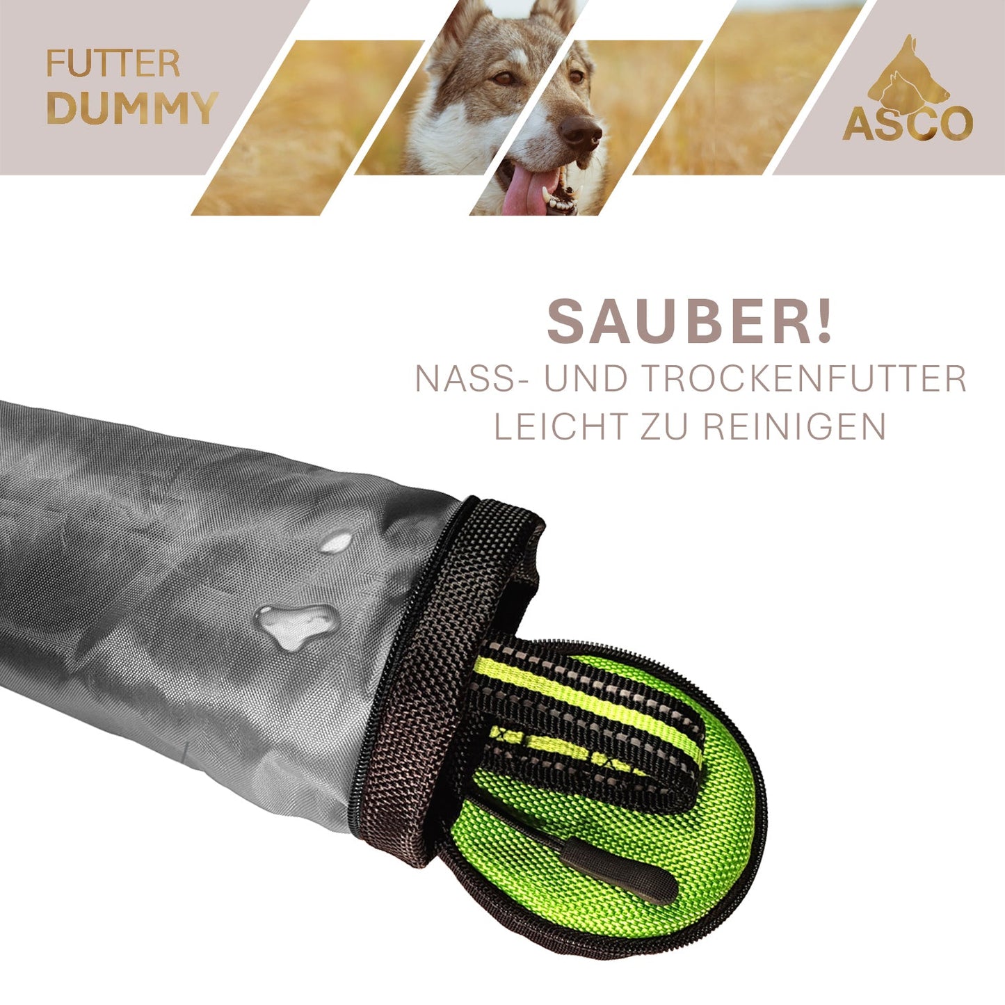 ASCO hunddummy - apporterings- och snackdummy (21x7 cm)