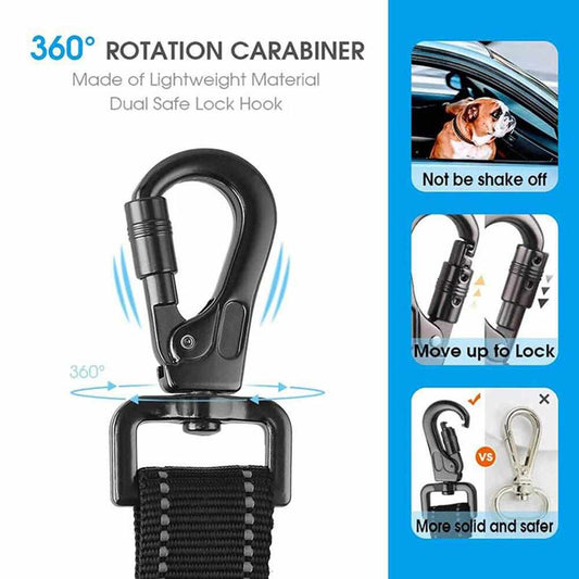 Auto Sicherheitsgurt für Hunde mit Adapter für Gurtschloss und Isofix