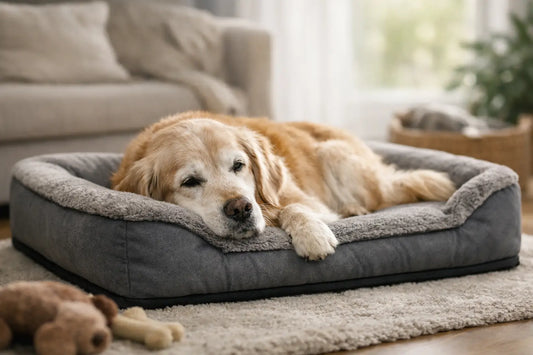 Welches Hundebett braucht ein Seniorhund?