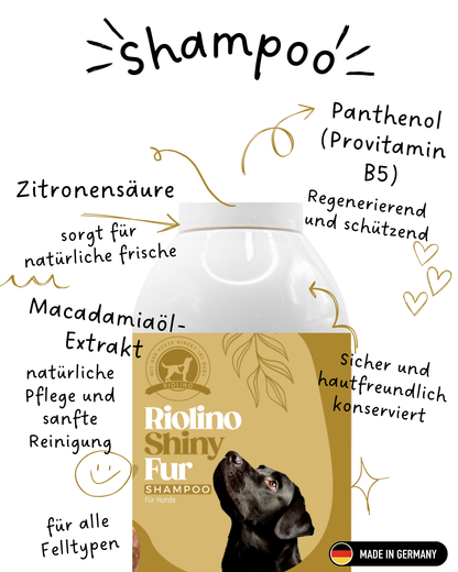 Riolino Shiny Fur Shampoo - Mild vård för en glänsande päls