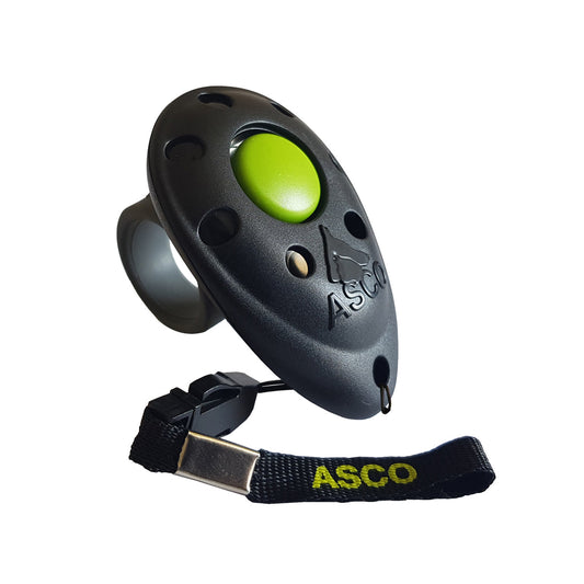 ASCO Finger Clicker - Klickerträning med premiumklicker för hundar, katter och hästar