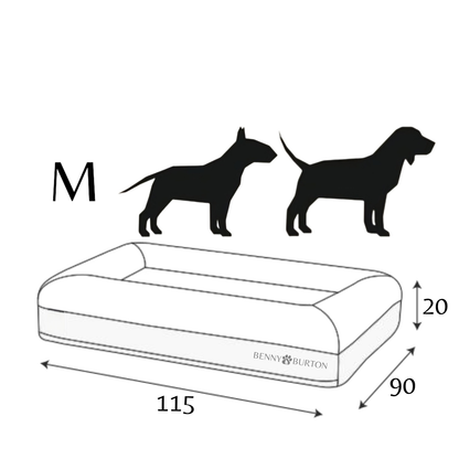 Hundebett Barklay Größe M mit Bouclébezug
