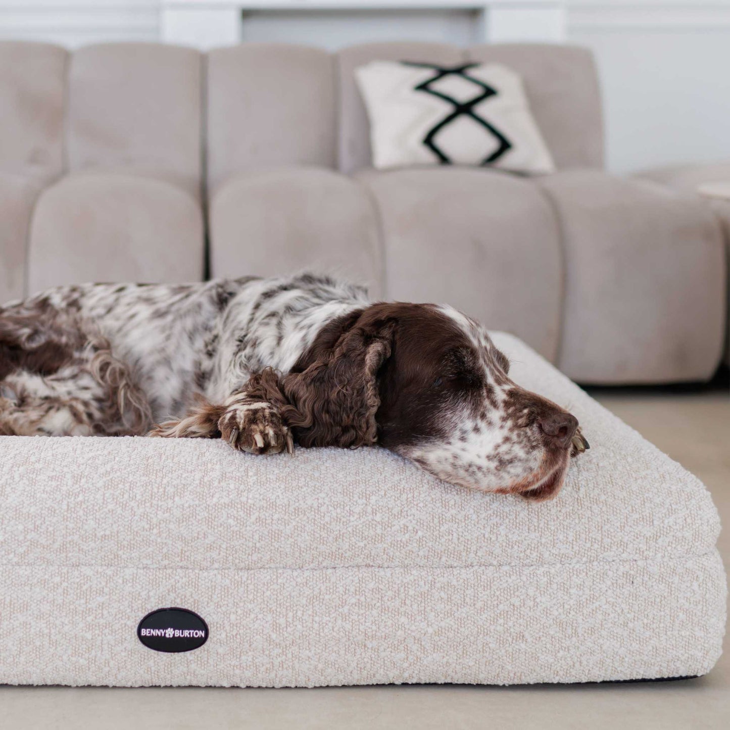 Hundebett Barklay Größe L mit Bouclébezug