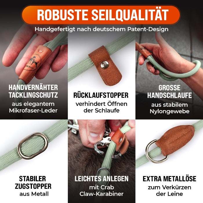 LeichtLaufLeine® Kurzleine und Übungsleine zur besseren Leinenführung