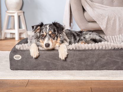 Hundebett KUDDE veganes Wildleder
