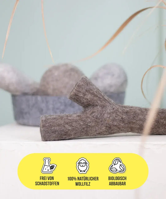 BUDDY. Hundleksak av ullfilt "Stock" 