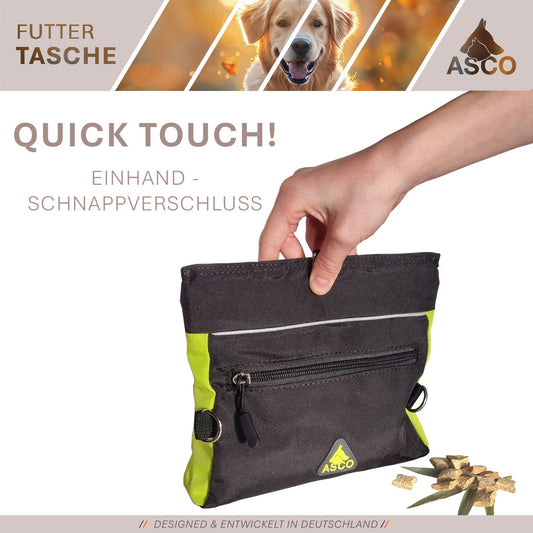 ASCO matpåse med enhandsfäste, godispåse 20x20 cm, QuickTouch godispåse