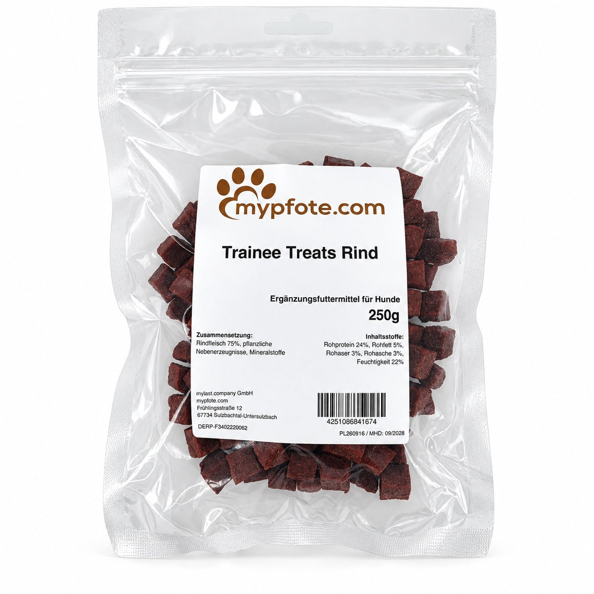 mypfote.com Trainee Treats – träningsgodis för hundar | 250 g 